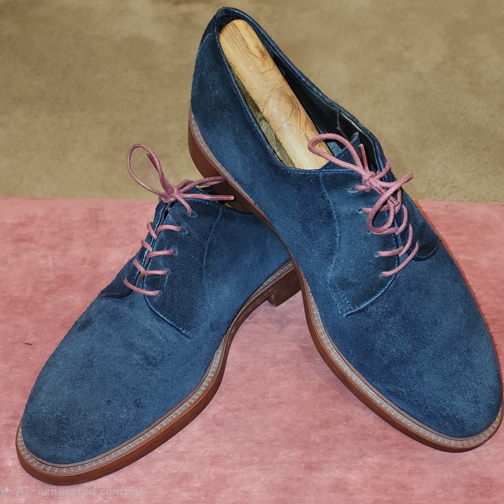 To Boot New York Adam Derrick Collins Blue Suede Lace Shoes
